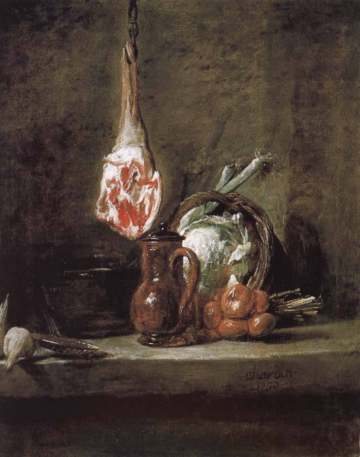 Jean Baptiste Simeon Chardin Still there is the lamb